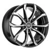 MSW 48 Van 16x7" 5x108 ET39, Gloss Black, Machined Spokes