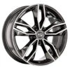 MSW 71 17x7.5" 5x112 ET35, Dark Grey, Machined Spokes