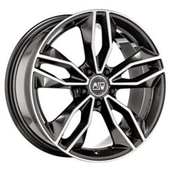 MSW 71 17x7.5" 5x112 ET35, Dark Grey, Machined Spokes