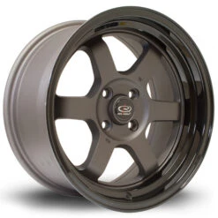 Rota Grid V 16x8" 5x100 ET20, Flat Gunmetal, Gloss Black Lip