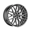 MSW 50 21x8.5" 5x112 ET30, Gunmetal, Machined Spokes