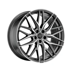 MSW 50 21x8.5" 5x108 ET45, Gunmetal, Machined Spokes