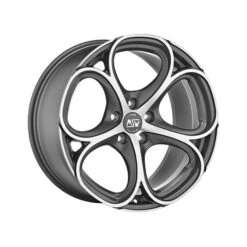 MSW 82 19x8" 5x110 ET33, Gunmetal, Machined Spokes