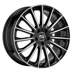 MSW 30 20x8.5" 5x112 ET20, Gloss Black, Polished Spokes