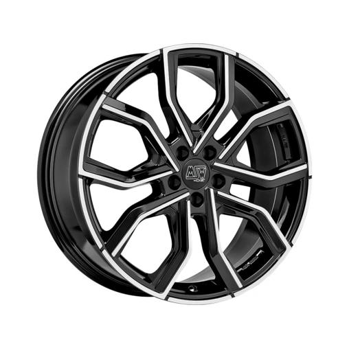 MSW 41 20x8.5" 5x120 ET42, Gloss Black, Machined Spokes